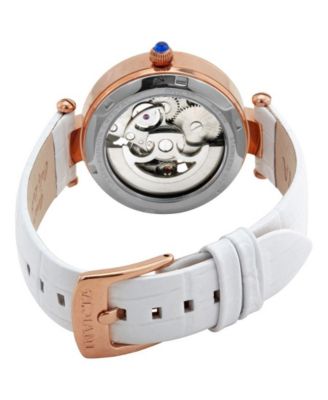 Women's 26371 Objet D Art Quartz White Skeleton Dial Watch