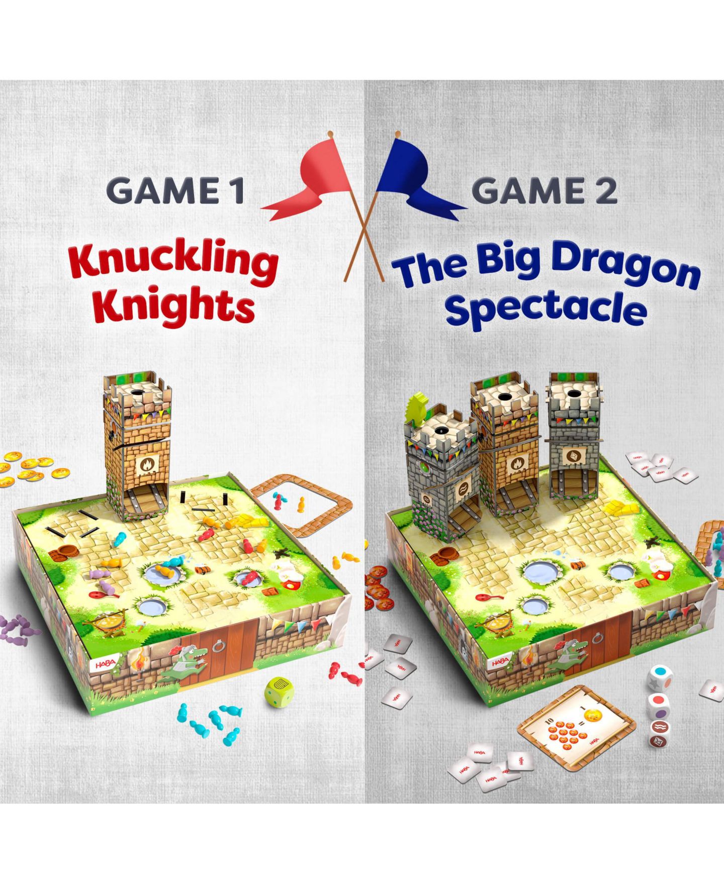 Детская настольная игра Haba Knuckling Knights Strategy Board Game with Secret Doors, Ages 4+, цвет: Mutli — фото 8