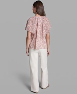 Women's Short-Sleeve V-Neck Top