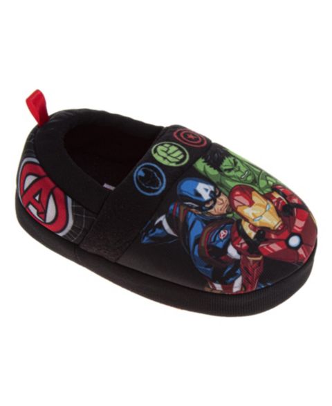 Тапочки Spider-Man Marvel Avengers Dual Sizes Slippers Cozy Warm Soft Plush Indoor Wear Superhero Design Slip On для мальчиков-малышей