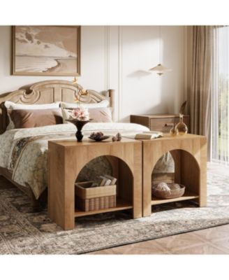 Nightstand with Storage, Large Bed Side Table for Bedroom, 1PCS