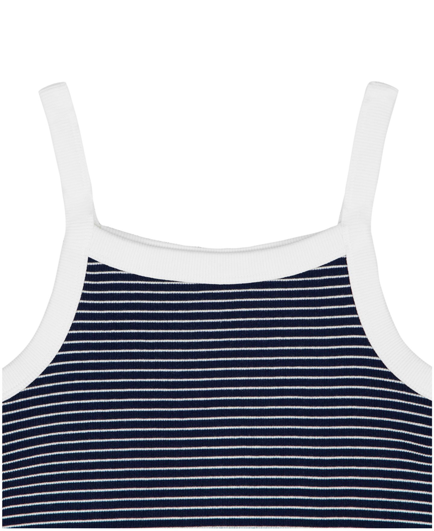 Топ Tommy Hilfiger Sleeveless Stripe для девочек, цвет: Тёмно-синий — фото 4