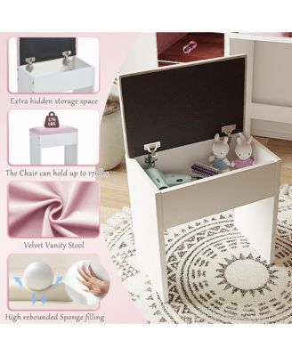 Stylish Coffee Table with 2 Drawers White Finish Modern Living Room Center Table with Storage