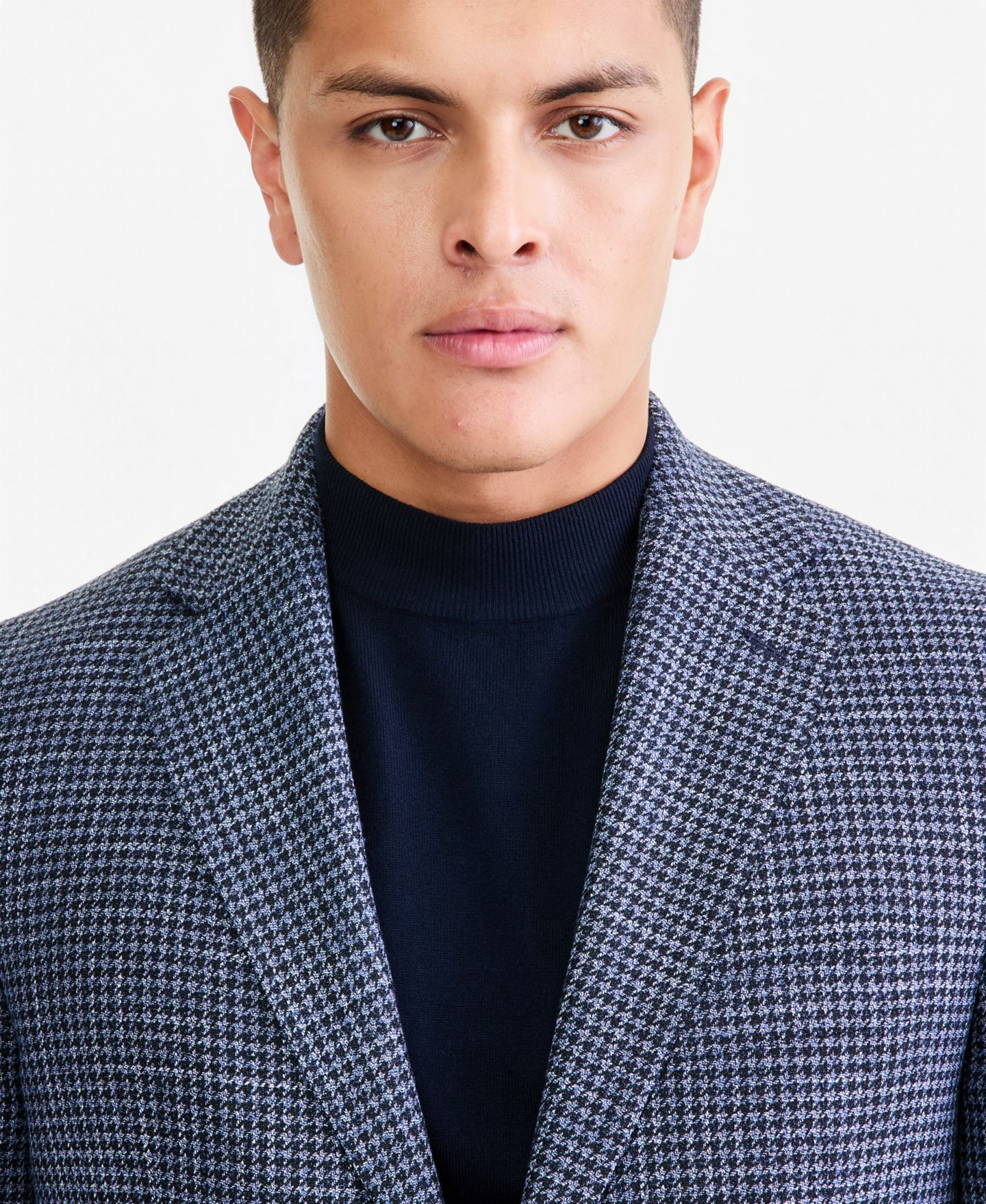 Мужской пиджак Michael Kors Classic-Fit Soft Patterned Sport Coat, цвет: Синий клетчатый — фото 4