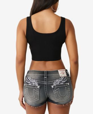 Women's Crystal Bandana Rib Tank Top
