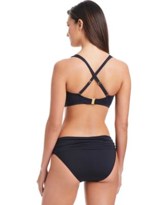 Bleu Rod Beattie Shirred Underwire D-Cup Bikini Top 