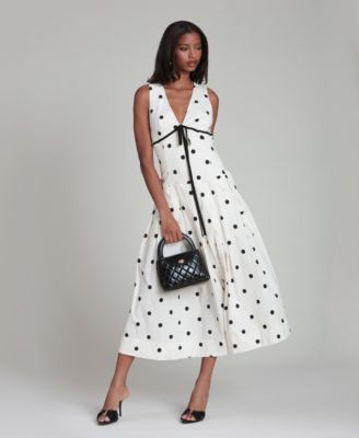 Women's Sleeveless V-Neck Midi Dress