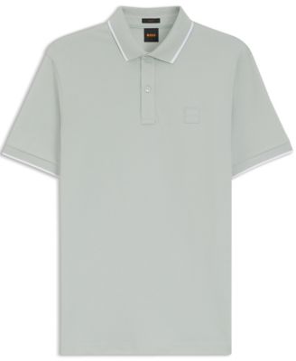 Men's Stretch-Cotton Piqu&eacute; Slim-Fit Polo Shirt