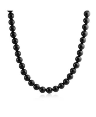 Semi-Precious Natural Onyx Stone 10MM Bead Strand Collar Necklace 16Inch