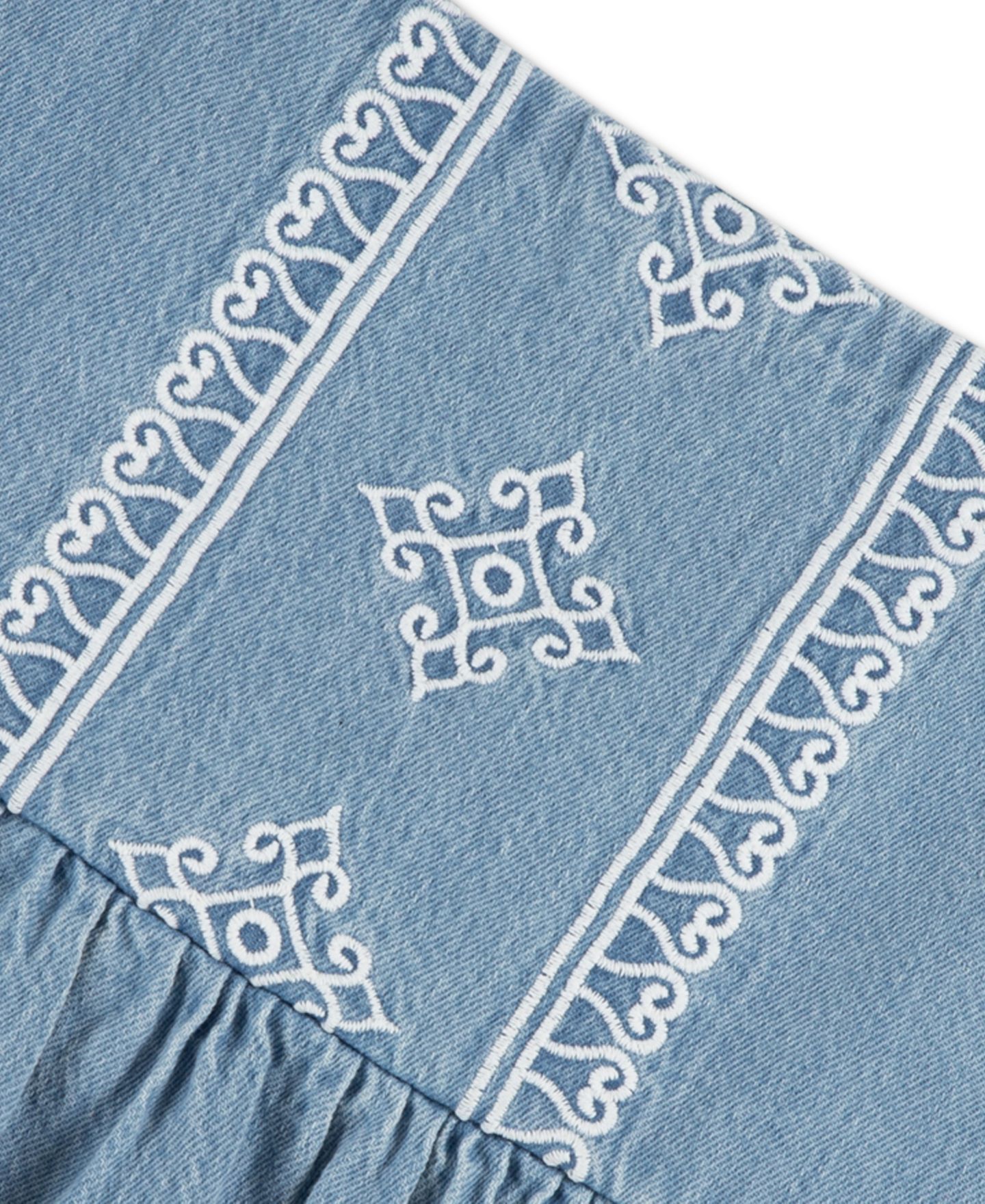 Платье abercrombie kids Denim Bandana Dress для девочек, цвет: Twirl — фото 3