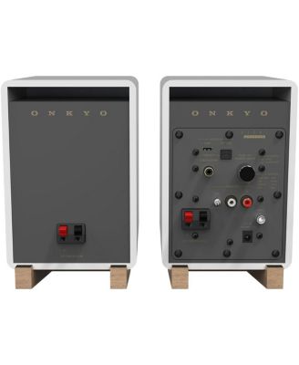 GX-10DB-WH 2-Way Speaker Pair with Built-In Amplifier (2025)