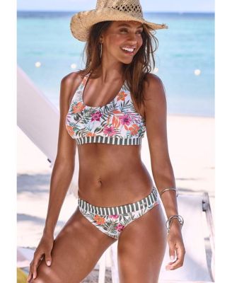 Women's Contrast Classic Bikini Swimsuit Bottom