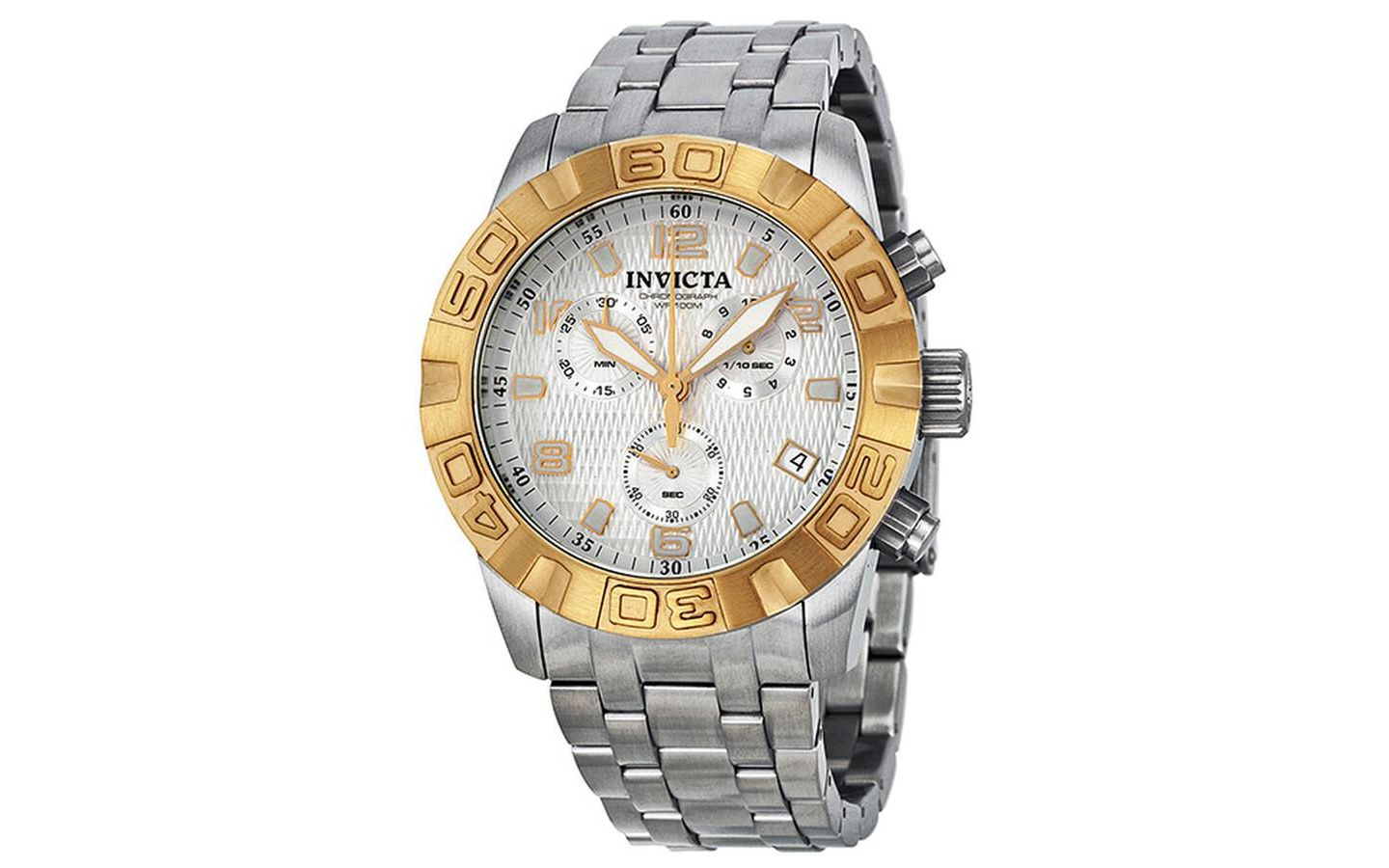 Мужские часы Invicta 11454 Pro Diver Quartz Chronograph Dial, цвет: Серебряный — фото 1