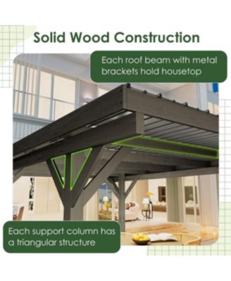 Wooden Gazebo Pavilion Carport