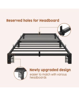 8 Inch Metal Platform, No Screws Needed, No Box Spring Needed, Heavy Duty, 800 Lbs Capacity, Tool-Free Assembly.