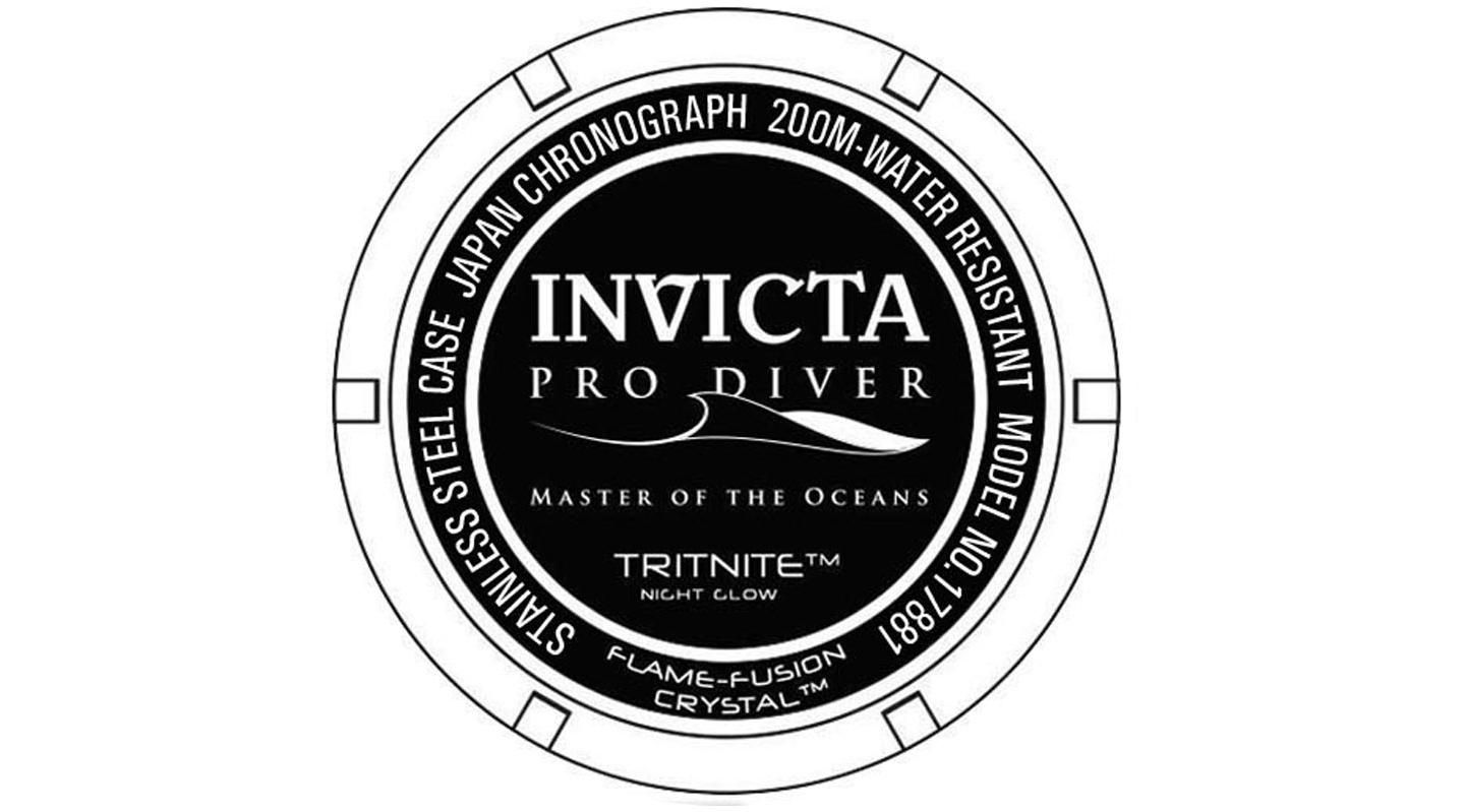 Мужские часы Invicta 17881 Pro Diver Quartz Chronograph Dial, цвет: Двухцветный — фото 3
