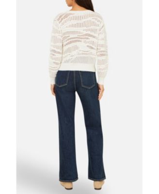 Women's Wave Pointelle Knitted Jumper