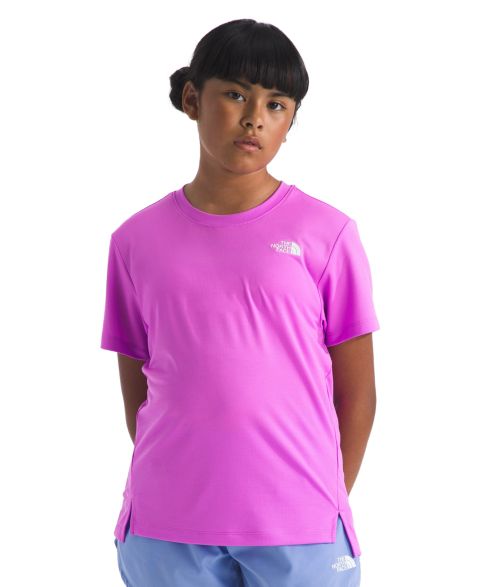 Футболка The North Face Regular Fit Short-Sleeve Crewneck T-Shirt для девочек, цвет: Фиолетовый