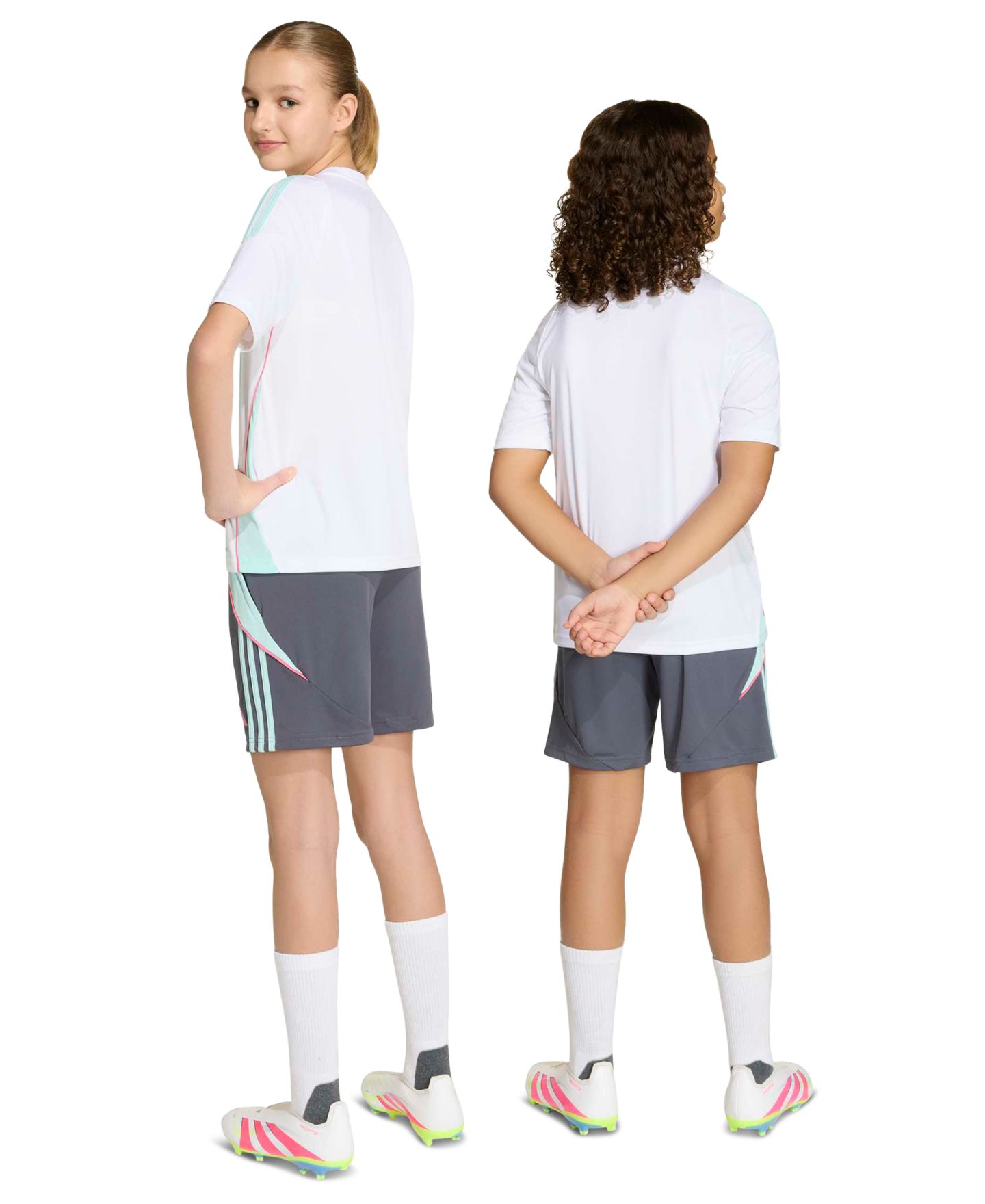 Детские шорты adidas Messi Soccer, цвет: Aurora Onix — фото 2