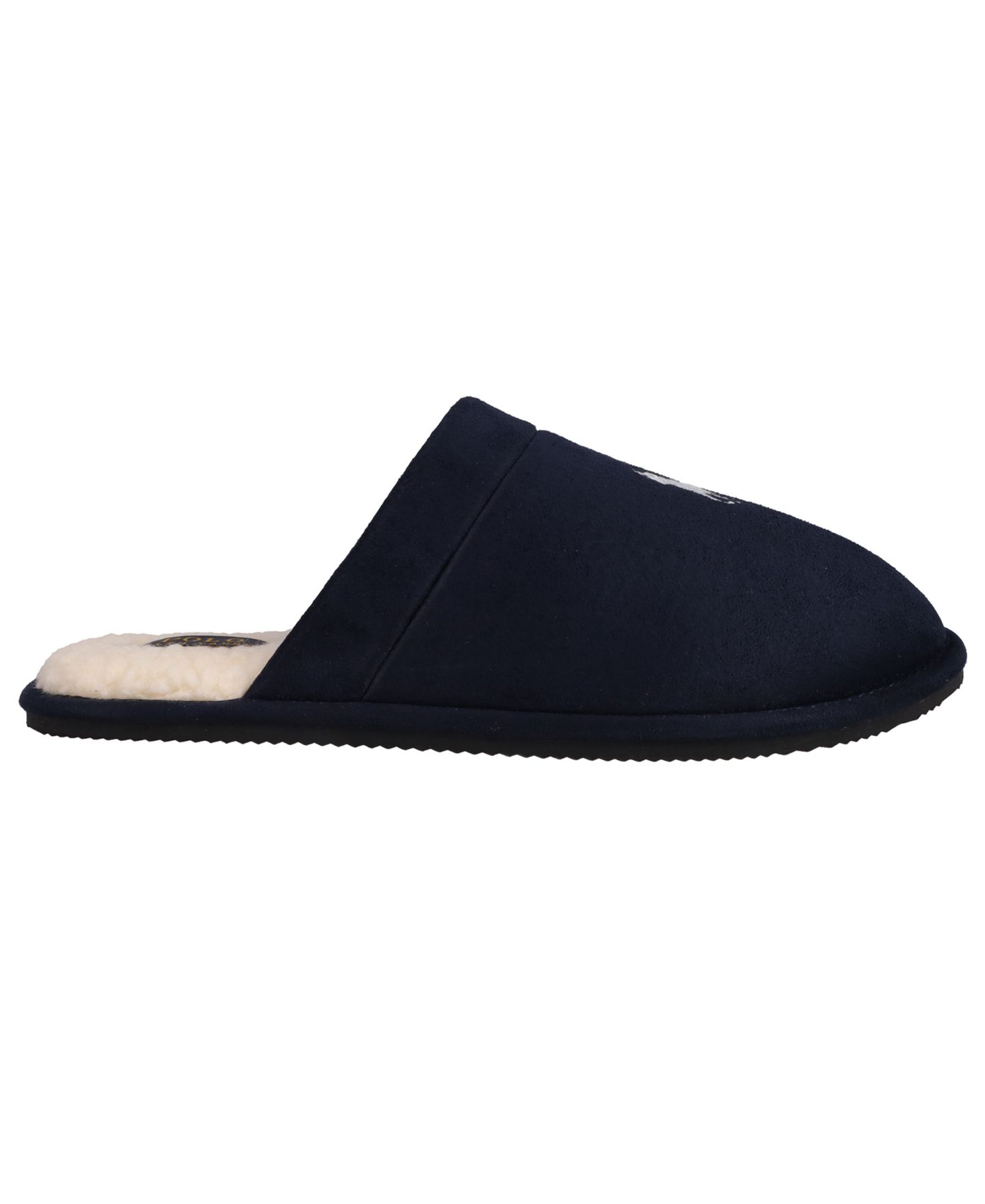Мужские тапочки Polo Ralph Lauren Klarence Scuff Slippers, цвет: Тёмно-синий / Кремовый — фото 2