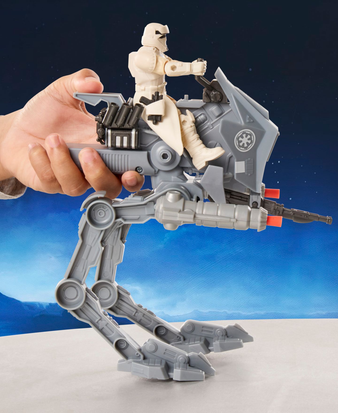 Детские фигурки Star Wars Imperial Remnant At-Rt ActionVerse Vehicle and Figure, 3-Piece Set, Ages 4+ — фото 6