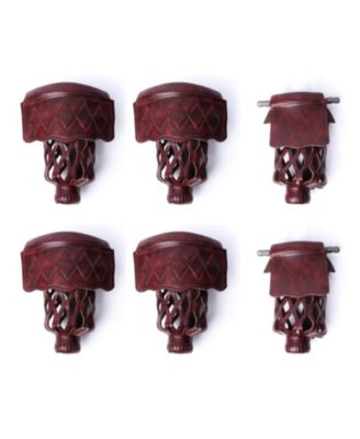 Set of 6 Heavy Duty PU Leather Billiard Pool Table Pockets, Pool Accessory