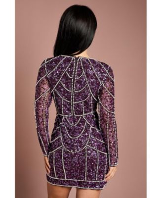 Women's Embellished Mini Dress