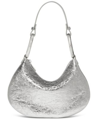 Bangle Small Crinkle Metallic Shoulder Bag