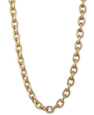 New York Gold-Tone Drama Link Collar Necklace