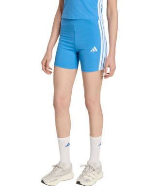 Women's Essentials 3-Stripe High-Rise Bike Shorts