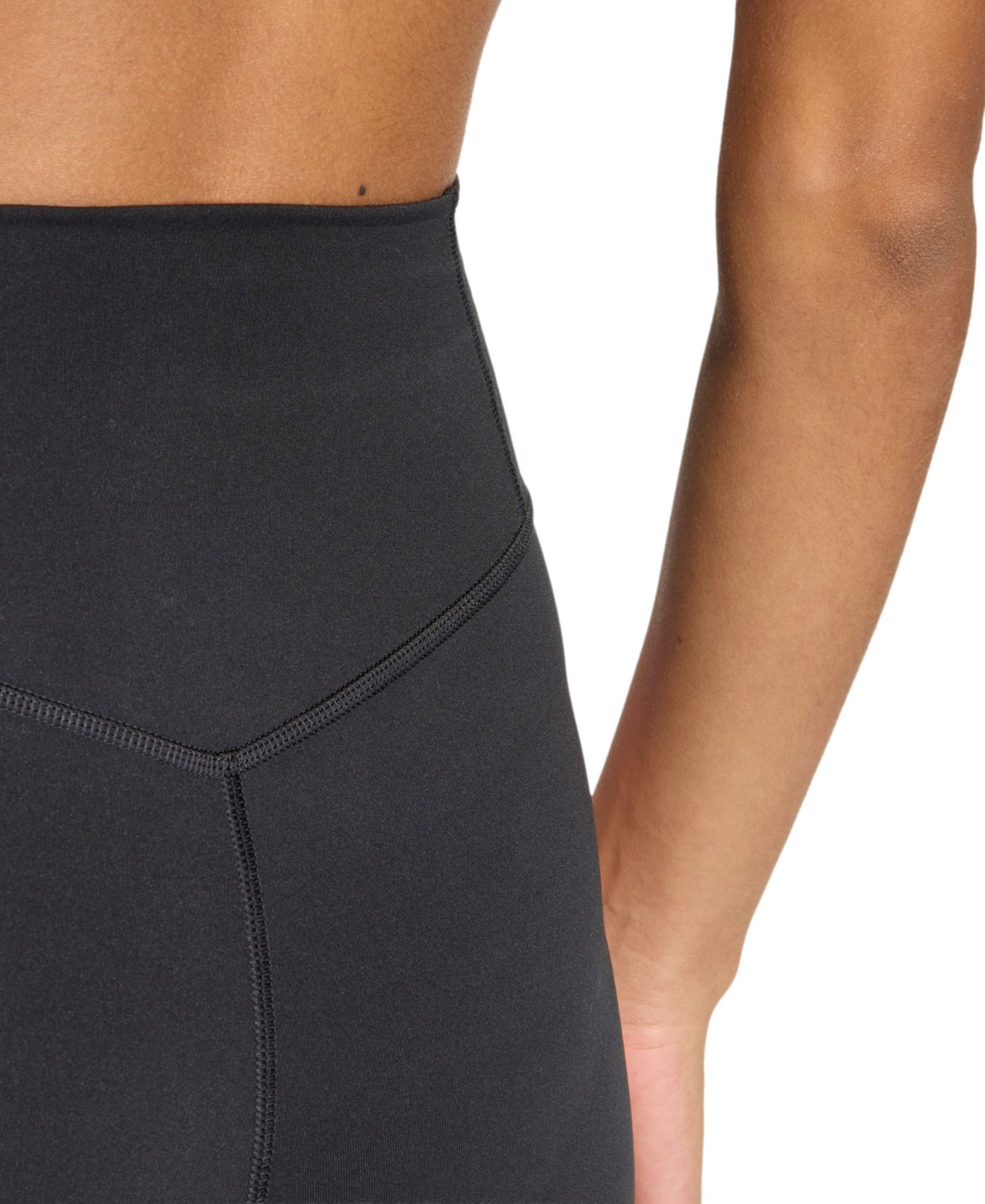 Женские леггинсы adidas Optime Essentials 7/8, цвет: Чёрный / Розовый — фото 4