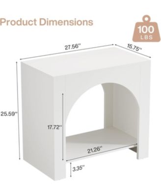 Nightstand with Storage, Large Bed Side Table for Bedroom, 1PCS