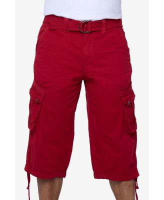 XRAY Big & Tall Belted Below Knee Long Cargo Shorts