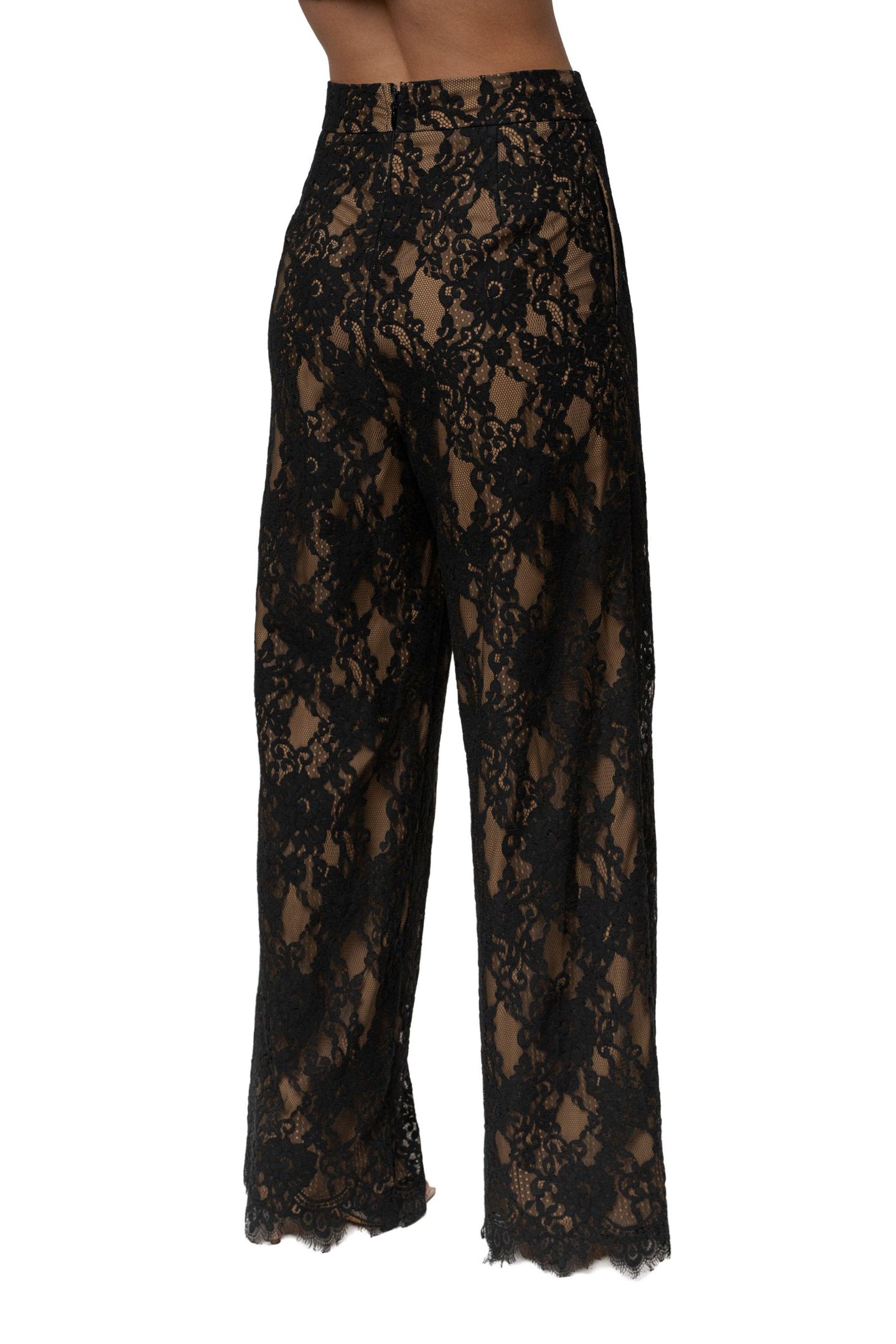 Женские брюки JLUXLABEL Forever Crush Lace Pant, цвет: Чёрный — фото 3