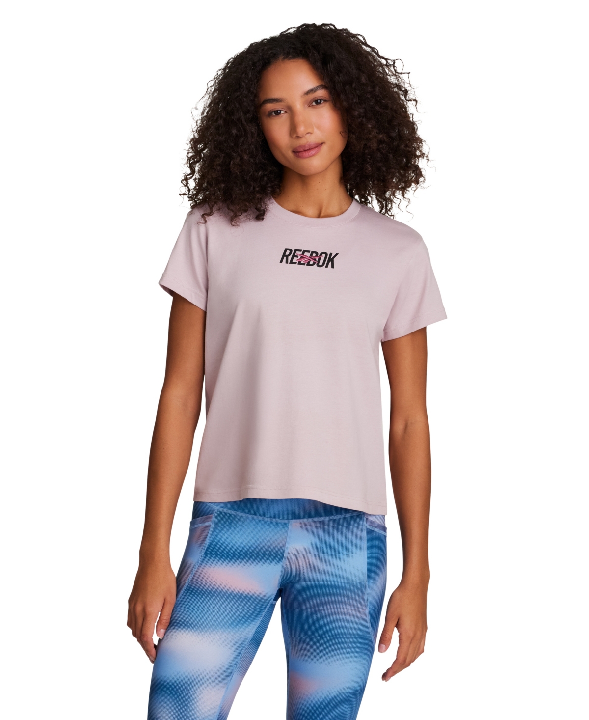 Reebok Women's Short-Sleeve Crew Neck Pull-On T-Shirt