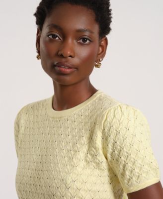 Women's Short-Sleeve Crewneck Sweater