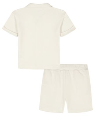 Baby Boys' Novelty Knit Shirt and Shorts, 2-Piece Set