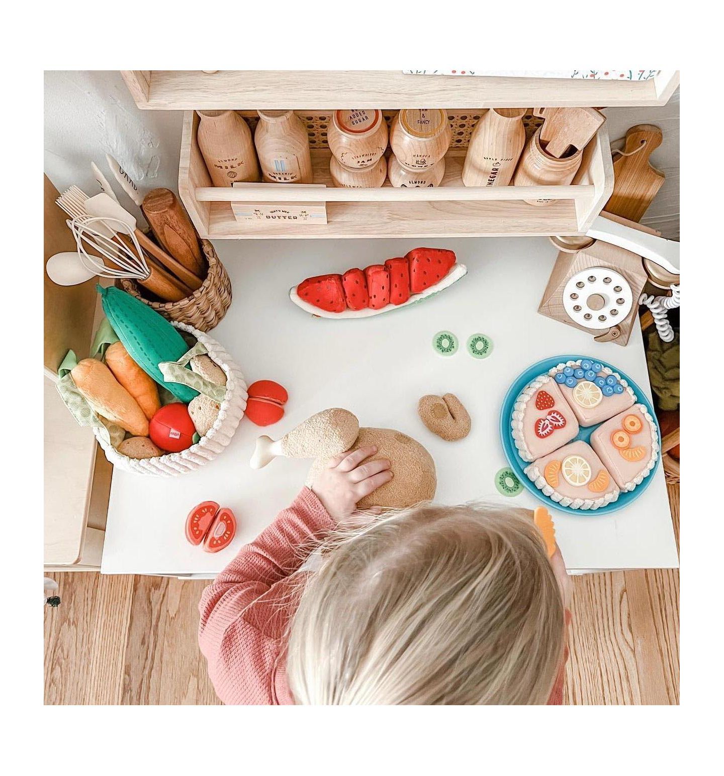 Детские игрушки Haba Roast Chicken 5-Piece Play Food Set, от 3 лет — фото 5