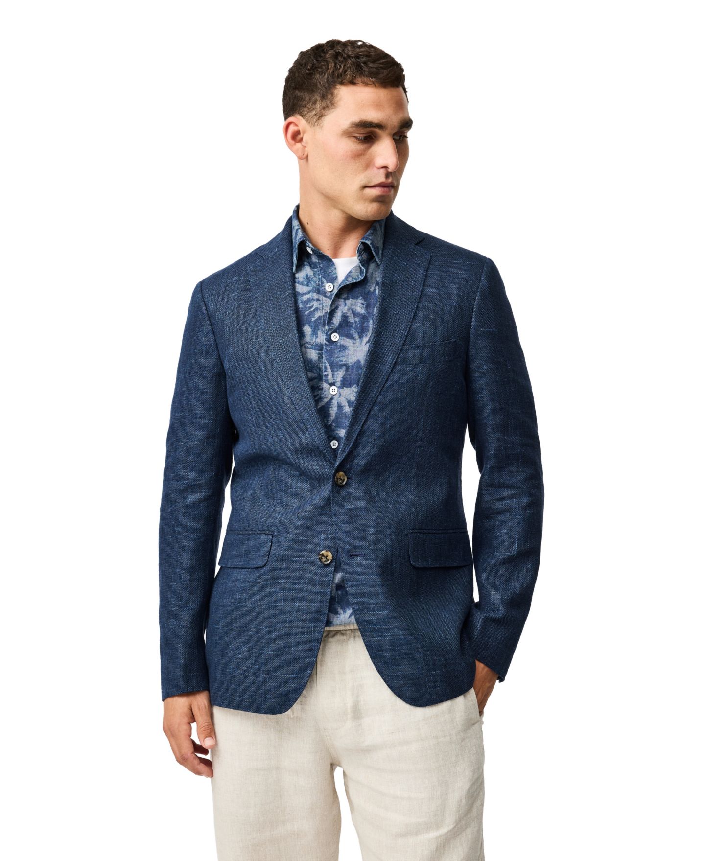 Мужская куртка Rodd & Gunn Maud Island Cotton, цвет: Тёмно-синий — фото 1