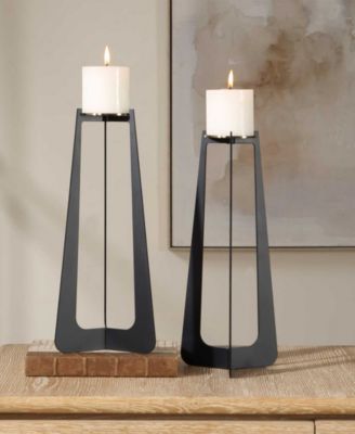 Columnar Candleholders, Set of 2