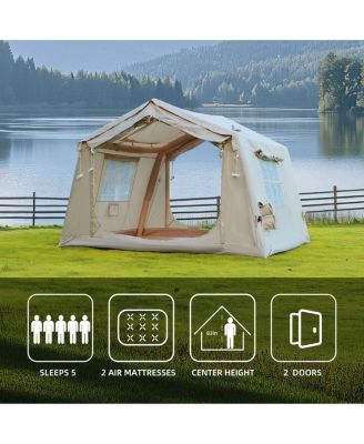 Inflatable Camping Tent 4-6 Person, Easy Setup, 8.2'x10.5