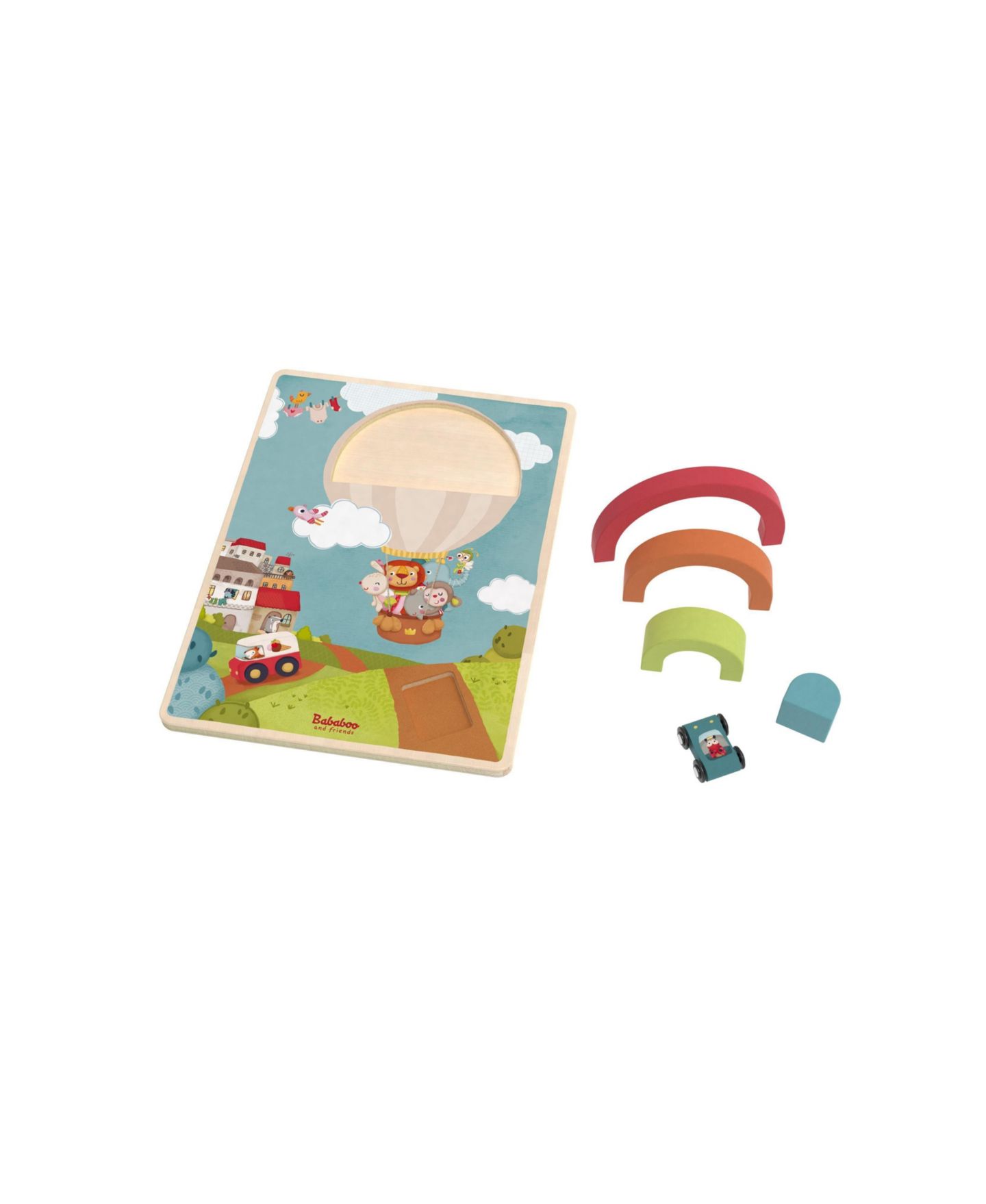 Игра-пазл Bababoo and friends Drive Through the Rainbow, 1-50 деталей, от 12 месяцев, цвет: Разноцветный — фото 5