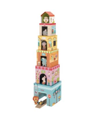 Tower House Stacking Game