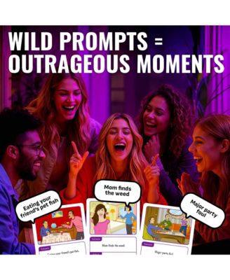 Family Board Games - Improv Card Game  - Roleplay Games for Family Night - Fun Board Game for Kids and Adults