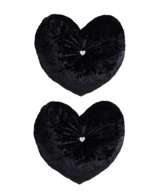 Velvet Heart Novelty Decorative Pillow, 18" X 18"