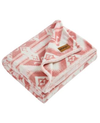 Jesse Printed Plush Throw, 70" X 50"