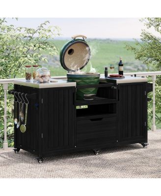 66.5" Outdoor Kitchen Island for Big Green Egg