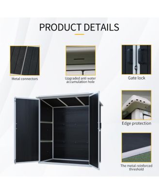 Streamdale Outdoor Storage Shed Waterproof Resin Cabinet with Lockable Doors