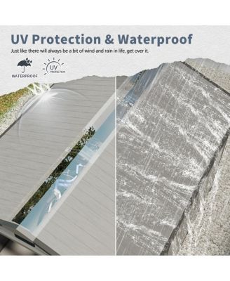 Streamdale 8x10 FT Plastic Outdoor Storage Shed - Lockable Resin Tool Shed