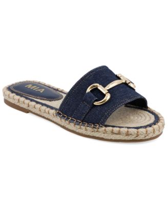 Women's Cadiz Horsebit Espadrille Flat Slide Sandals